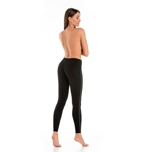 2202 Push Up Legginsy Sportowe Bawełniane Teyli-Czarne