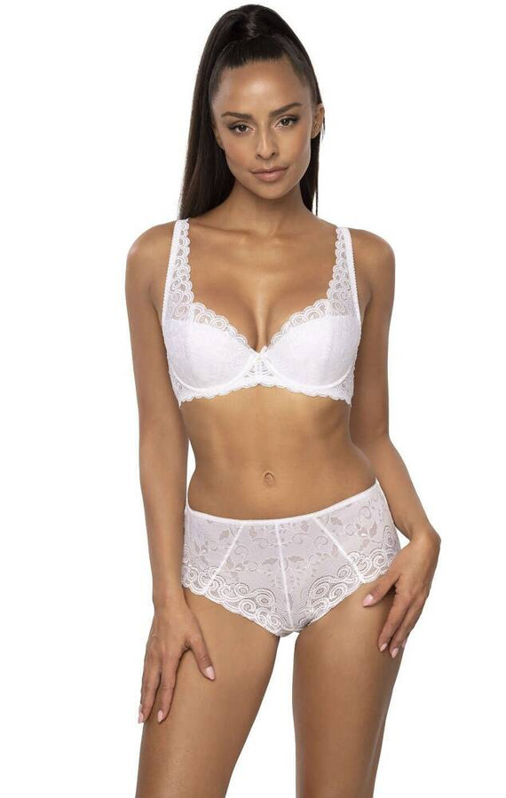 M-3824/22 Natalie Biustonosz Full Cup Usztywniany Mat biały