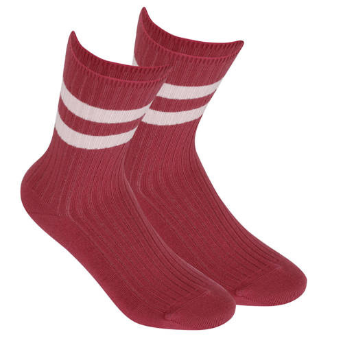 W84.08P wz.995 Skarpety damskie prążek bezuciskowe Wola pink C71