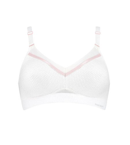 Biustonosz sportowy bez fiszbin Triaction free motion - white