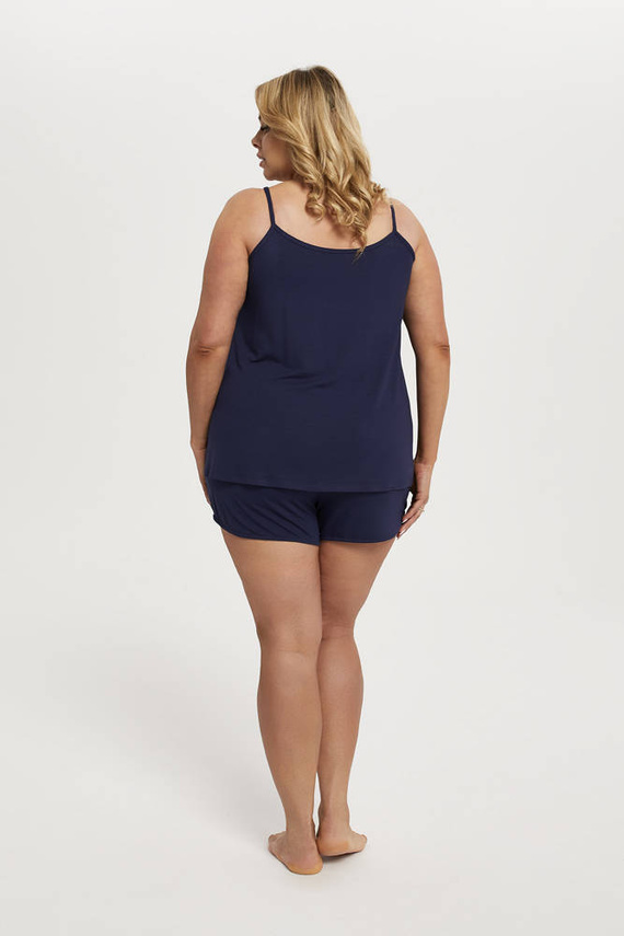 Song Piżama Damska wąskie ramiączko, spodenki Italian Fashion - granatowy