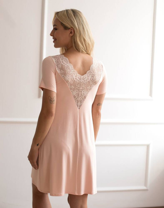 Simone Koszula Nocna Babella - brzoskwiniowa