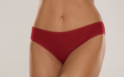 004 Limited Figi damskie De Lafense – klasyczne, niski stan, wiskoza - bordowy