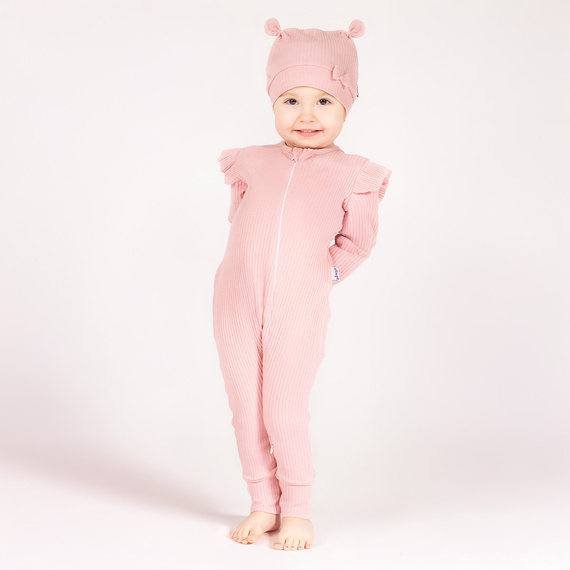 213032 Nelly Pajacyk bez stópek Nicol - różowy