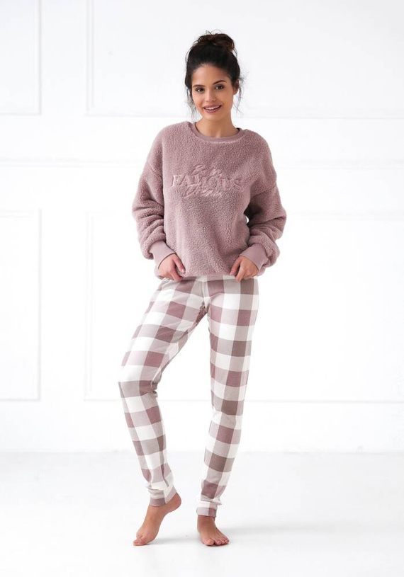 Kaycee Piżama damska Sensis Interlock- pudrowy róż