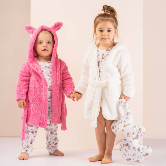 018 15 Szlafrok dziecięcy "Basic" Nicol - różowy