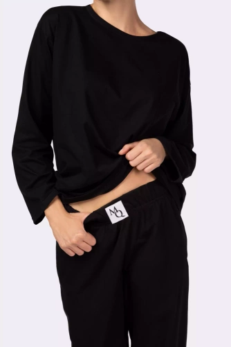 Homie longsleeve Piżama damska Mona black