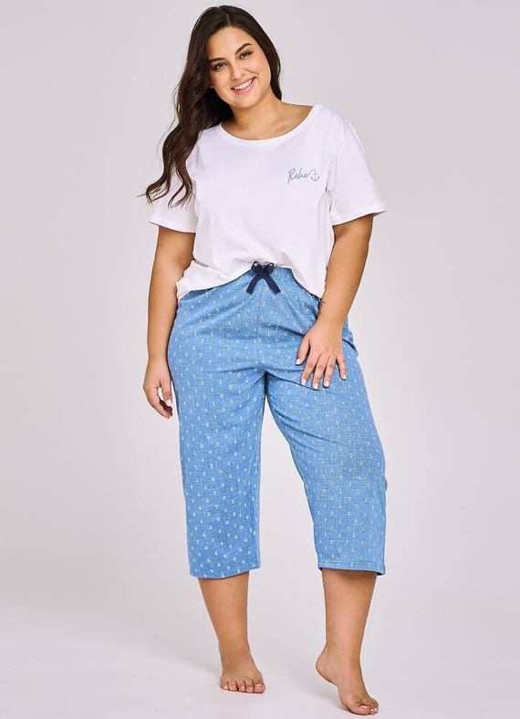 3162  Leona  Piżama damska Taro perłowy