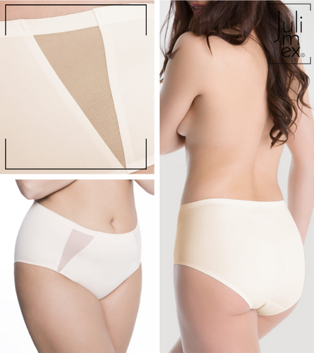 Pearl Panty Figi damskie Julimex - beżowe