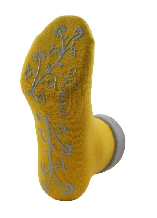 D-051 Skarpety damskie Lady Socks Frotte ABS Bratex miodowy