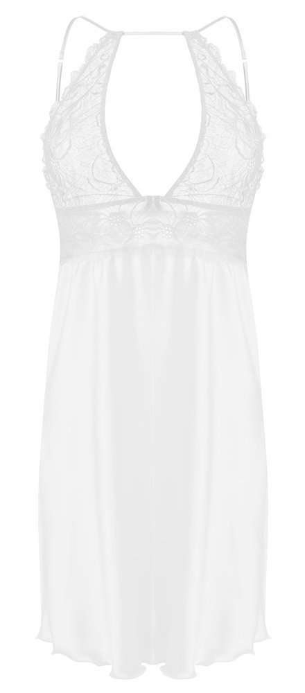 Afrodyta Koszulka satynowa damska DKaren - Jasny Ecru