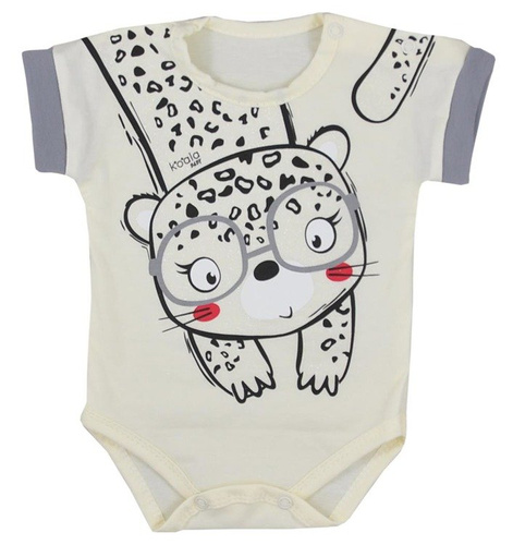 Body niemowlęce krótki rękaw "SARA" Koala- szare