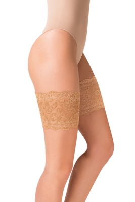 509 Opaska na uda koronkowa Gabriella beige/odc.beżowego opaski