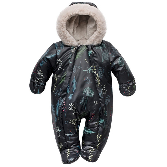 Kombinezon w kwiaty "WINTER" Pinokio - czarny