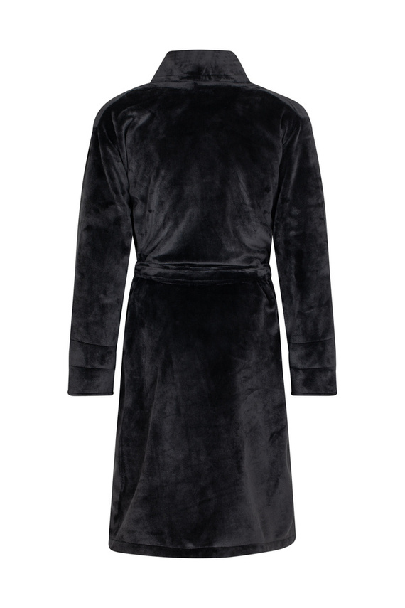 Elen Szlafrok damski polarowy ByShelly - czarny