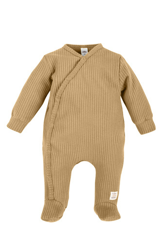 02249C "Natural Waffel" Pajacyk niemowlęcy Makoma camel