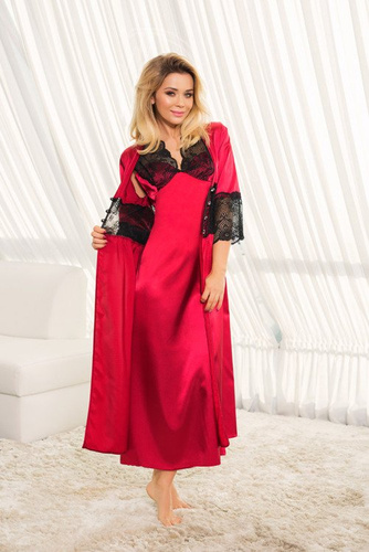 Mactan Halka satynowa koszulka damska Kalimo - bordo