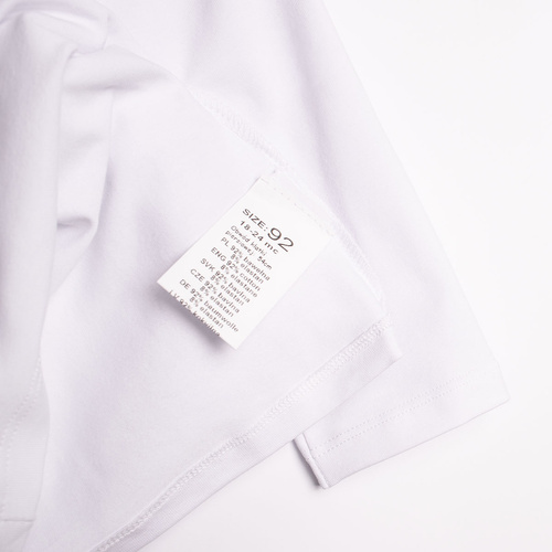 Bluzka dziewczęca Nicol 220139 bawełna dł. rękaw elegancka kokarda biała