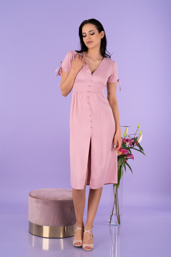 Birgia D145 Sukienka z krótkim rękawem Merribel - powder