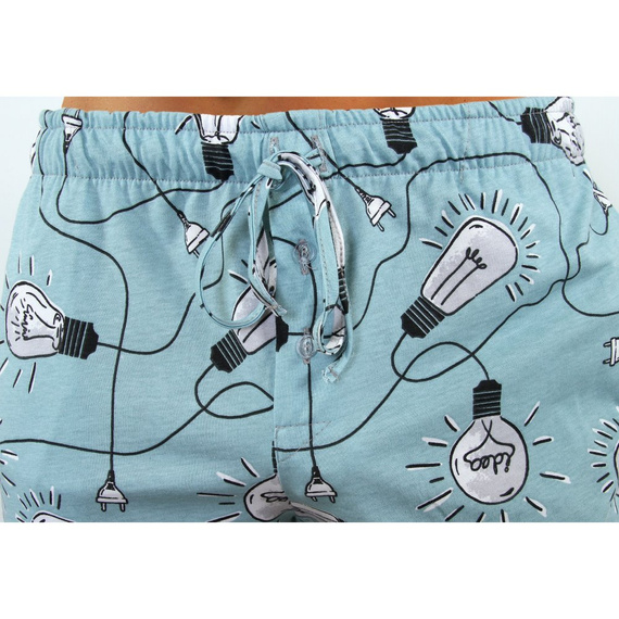 2431/06 Piżama Męska długi rękaw i spodnie Sesto Senso - żarówki