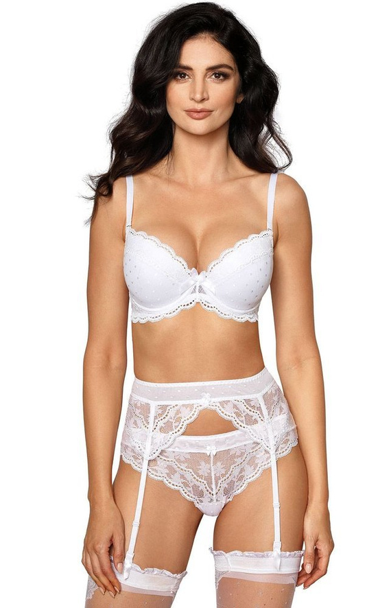 Lagerta Biustonosz push-up Róża biały 