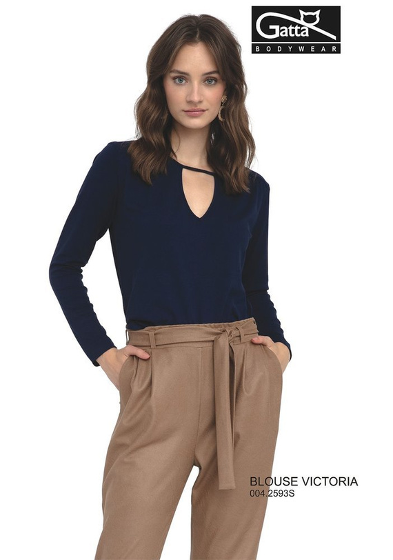 42593 Bluzka Damska Victoria Gatta navy