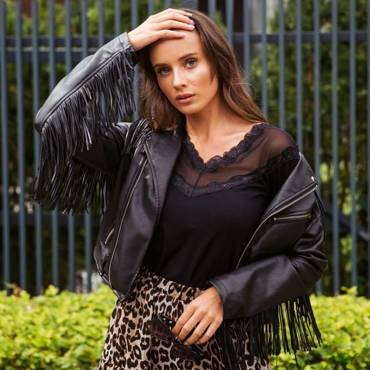 Romina Bluzka Damska Eldar- czarny