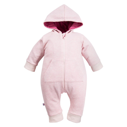 Bonjour Kombinezon dresowy z kapturem Eevi - różowy