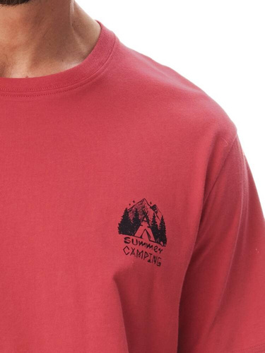 MNS 251  Piżama Męska Key bordowy