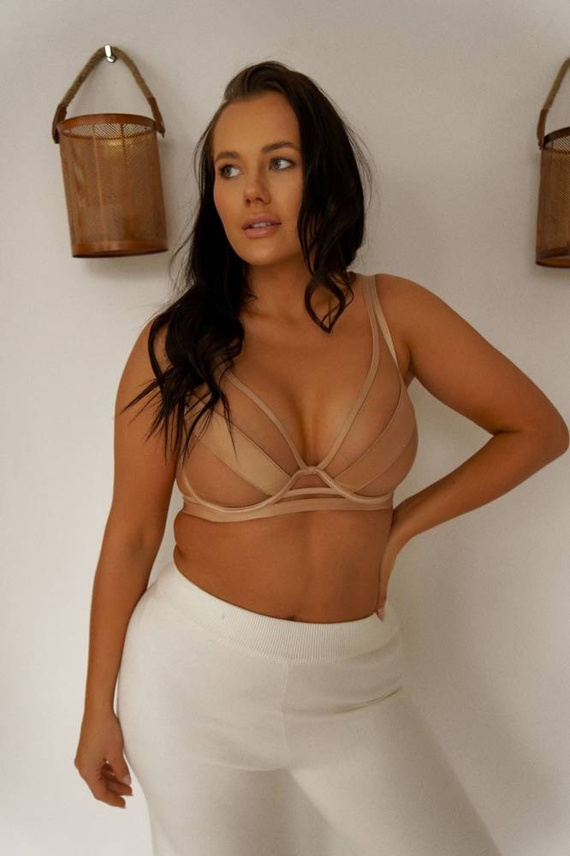 SC-932 Lou Biustonosz miękki Kinga skin/beżowy