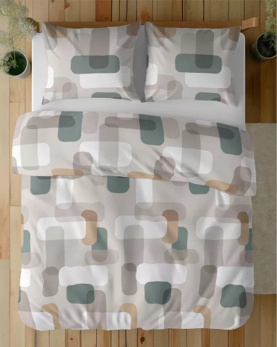 5487 A Pościel satynowa Detexpol Satin Stories szary| 100% bawełna, splot satynowy, zamek, opakowanie prezentowe