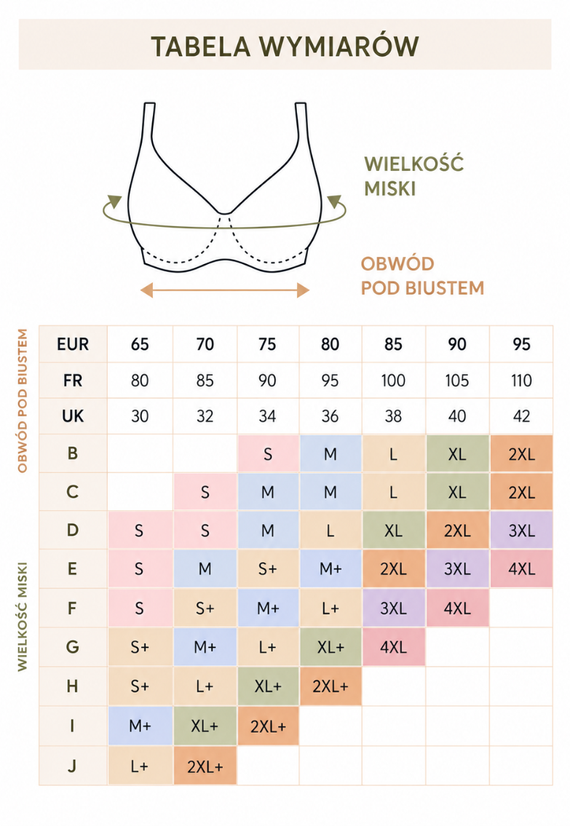Biustonosz Silvia L070 Mefemi bez fiszbin bezszwowy modelujący second skin-beżowy