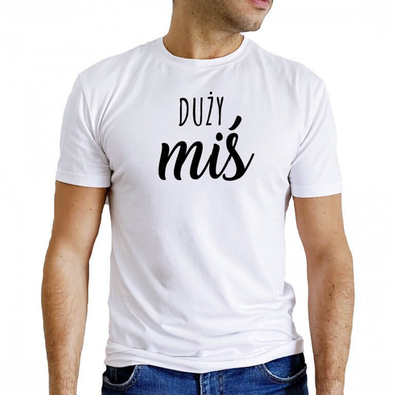 Koszulka dla taty "Duży miś" Moocha czarny