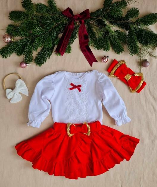 M0717B Bluzka z długim rękawem Marija - biały