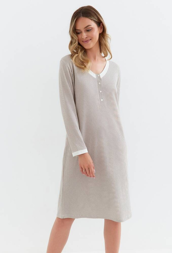 130 Koszula Nocna Cana Interlock - brązowy