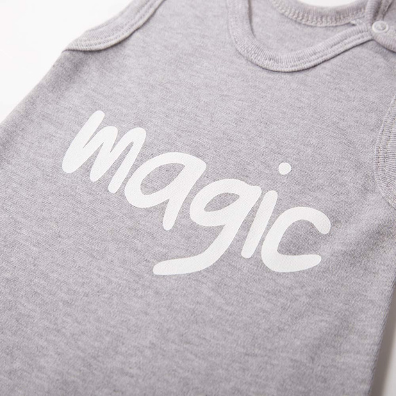 Magic Śpiochy niemowlęce z nadrukiem Eevi- szary