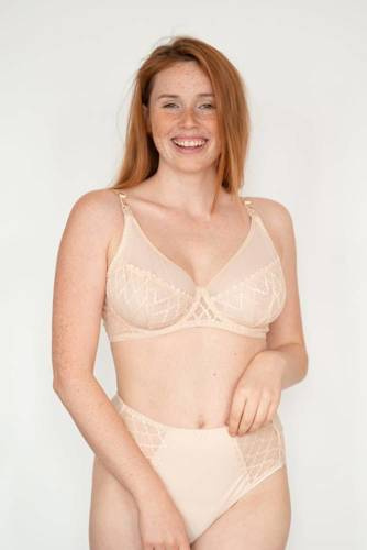 Huggy Soft Beige miękki biustonosz do karmienia Momtobe beżowy