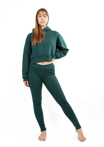 DK-K-B13 Dresowy komplet damski Dkaren - zielony