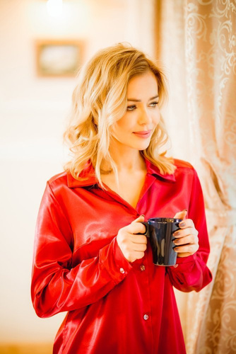 Carey Halka koszula nocna Kalimo - czerwony