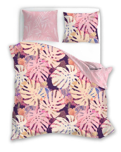 Letni Sen 002 Pościel Liście Monstery Faro szary