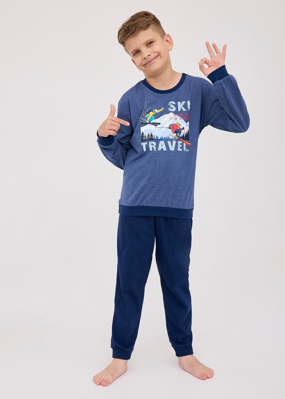477/158, 267/158 Ski Piżama chłopięca Cornette granatowy