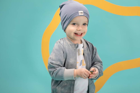 Fun Time Bluza rozpinana Pinokio - mięta druk