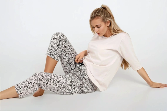 Your Emotions Piżama damska Momenti Per Me beige	