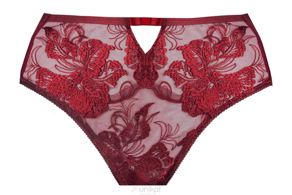 Figi Unikat Marissa bordo koronkowe eleganckie wygodne damskie