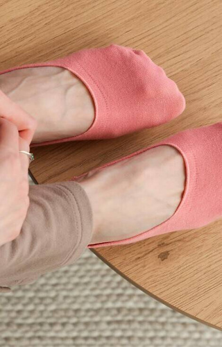 art. 058 Baleriny stopki damskie Steven - 009 różowe