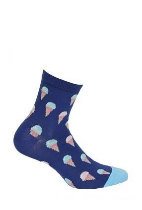 G84.01N Skarpety Damskie wzorowane Gatta 766 white/lurex