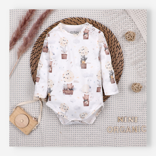 ABN-5653 Body niemowlęce Balloon Friends Nini 100% bawełna organiczna Polska