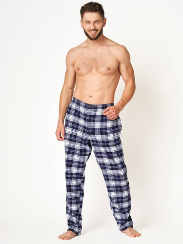 MHT 412 Spodnie piżamowe Key granatowy