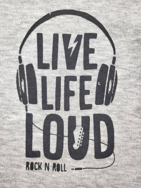 Body z długim rękawem "Music" Terjan - szary