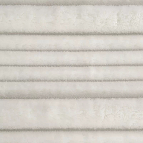 Koc narzuta Nina 220x200 flano 3D miękki Eurofirany 300 GSM biały